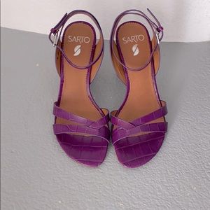 Franco Sarto open toe heels